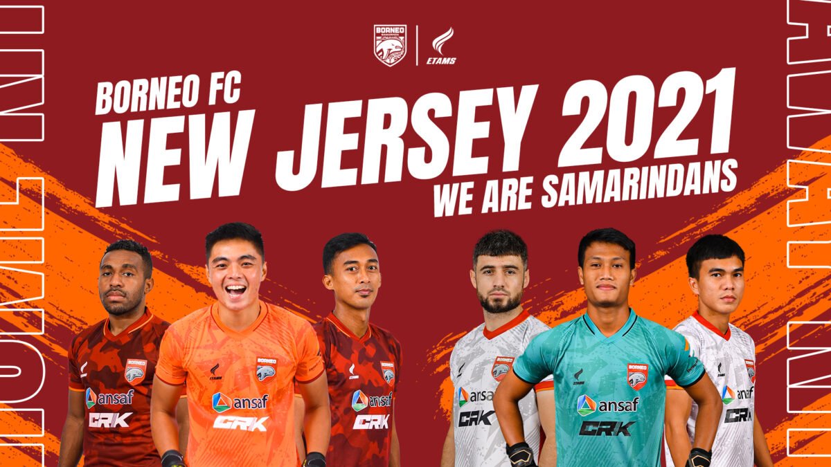 Tim Borneo FC meluncurkan jersey musim 2021/2022 Liga 1 Indonesia dengan desain mengusung unsur local pride. (Borneo FC)
