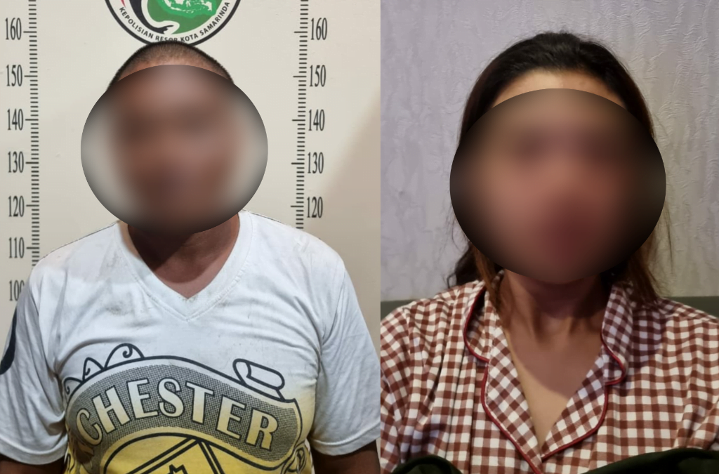 Kedua tersangka yang diamankan oleh jajaran Satreskoba Polresta Samarinda, kini telah mendekam di sel tahanan. (Ist)