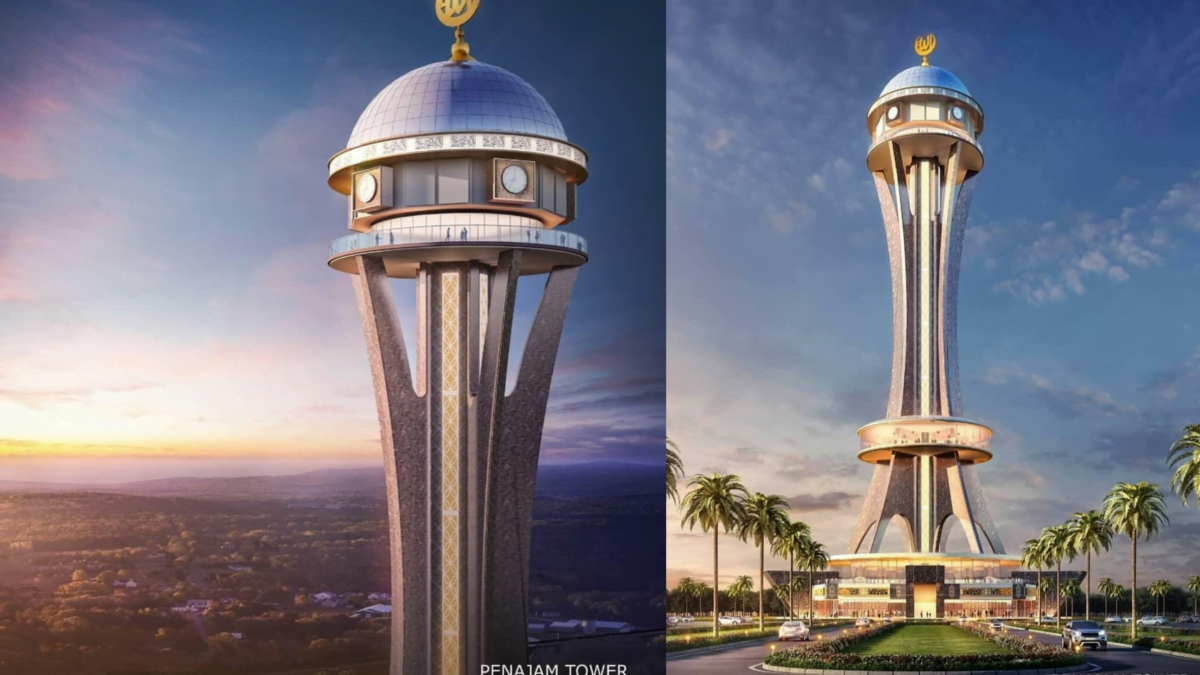 Desain Tower Penajam yang diunggah oleh Bupati PPU, Abdul Gafur Mas’ud (AGM) di akun Instagram miliknya. (Ist)