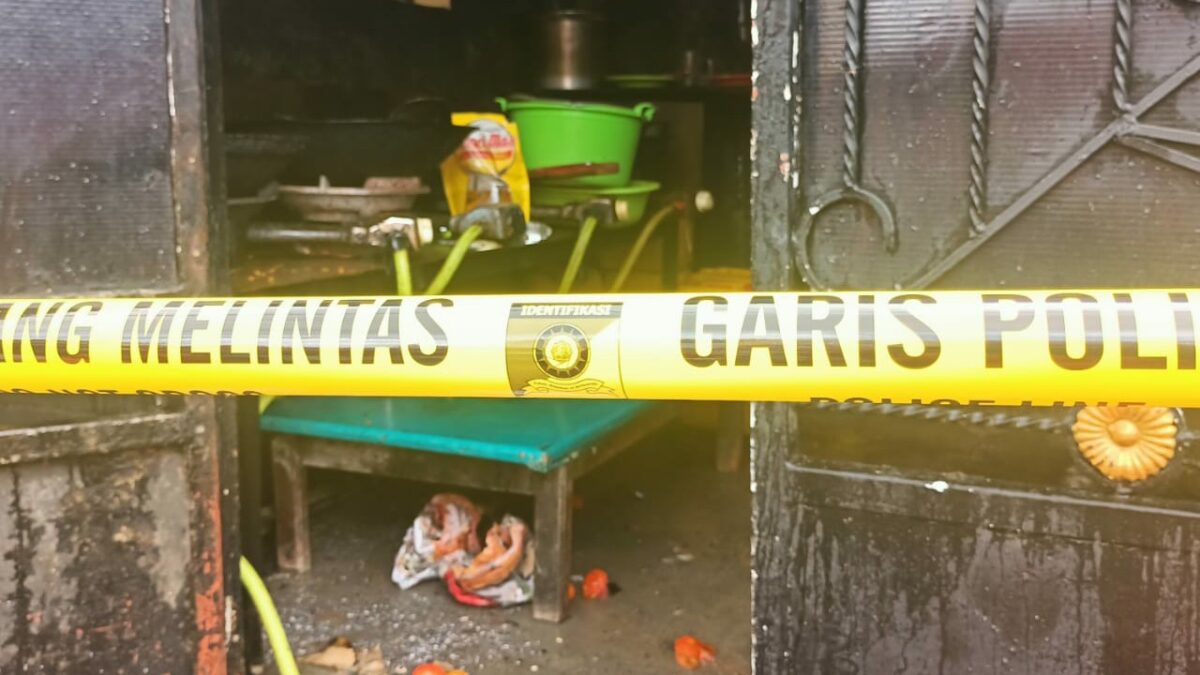 Dapur Rumah Makan H Ijay usai terjadinya ledakan tabung gas pada Jumat (10/9/2021) siang tadi. (Inafis Satreskrim Polresta Samarinda)