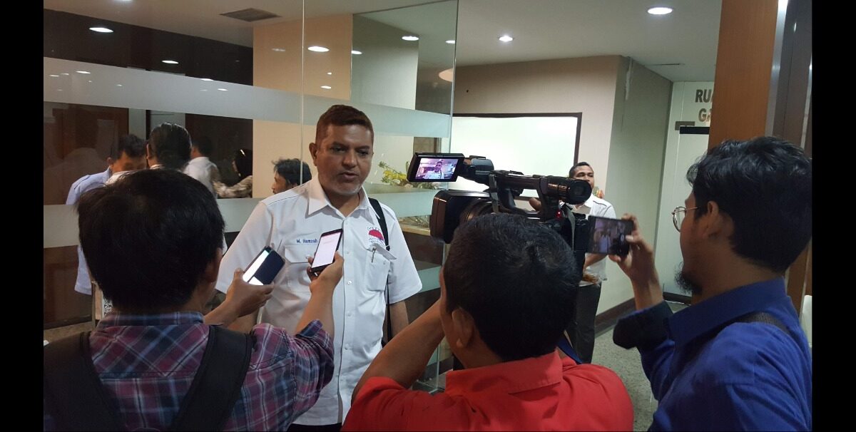 Ketua DPD GPEI Kaltim dan Regional Kalimantan, Mohammad Hamzah saat diwwc awak media. (istimewa)