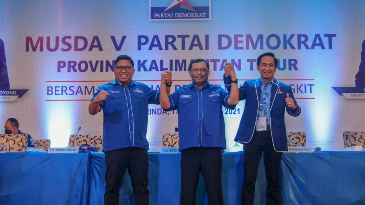 Irwan resmi ditetapkan sebagai Ketua DPD Demokrat Kaltim, periode 2022-2027. (Foto : Istimewa)