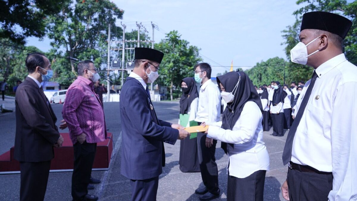 Apel penyerahan SK CPNS dan PPPK di lingkungan Pemkot Samarinda. (Klausa.co)