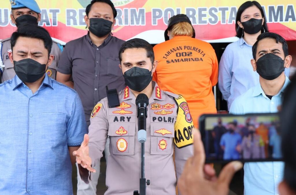 Polresta Samarinda membongkar praktik produk kecantikan ilegal yang dijalankan pelaku berinisial DN. (Foto : Istimewa)