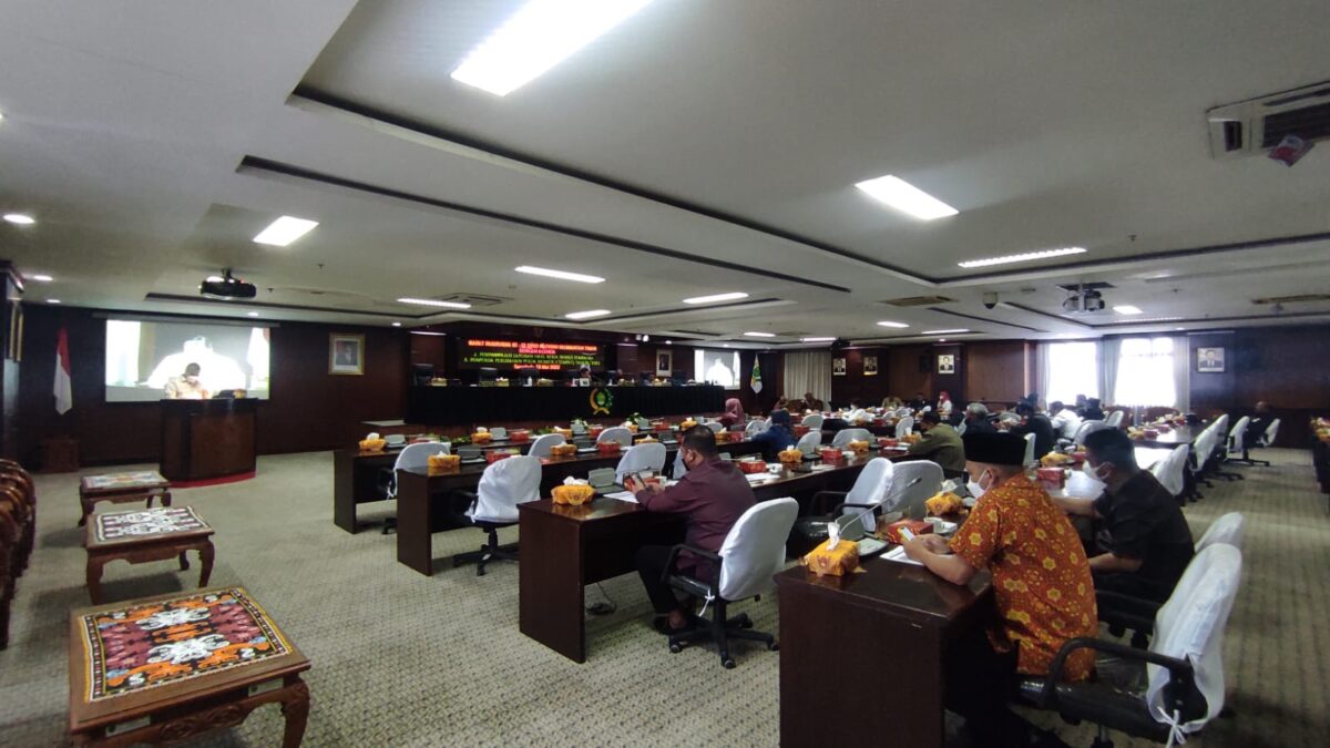Suasana Rapat Paripurna DPRD Kaltim ke-12 Masa Sidang I Tahun 2022 (Foto : APR/Klausa.co)