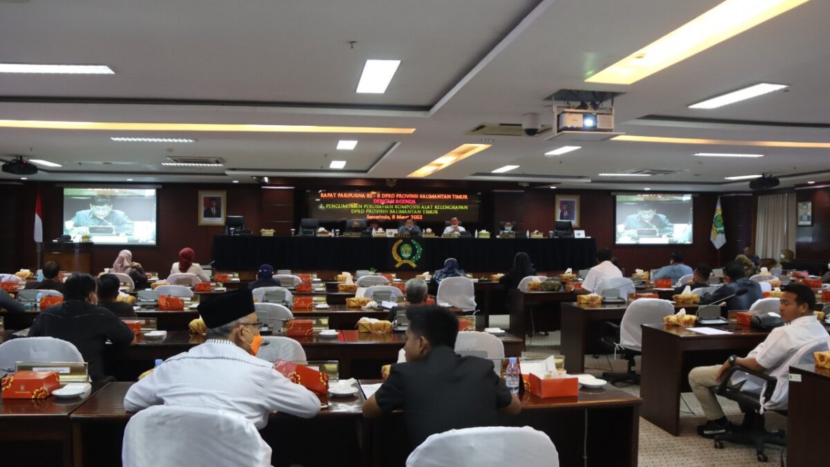 Suasana Rapat Paripurna ke-8 DPRD Kaltim (Humas DPRD Kaltim)