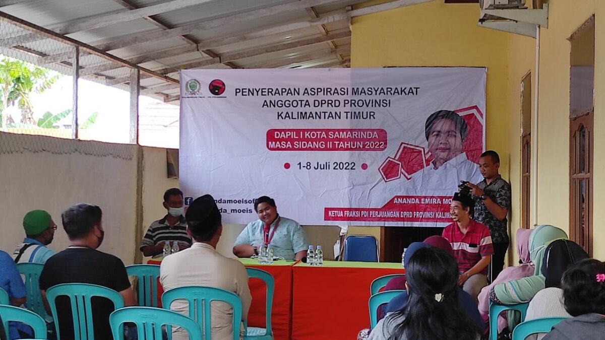 Anggota DPRD Kalimantan Timur Ananda Emira Moeis mengadakan reses keenam di Kelurahan Sungai Kapih, Kecamatan Sambutan, Kota Samarinda pada Selasa (5/7/2022).