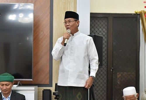 Wakil Wali Kota Samarinda, Rusmadi Wongso dalam kegiatan Maulid Nabi yang berlangsung di Rumah Jabatan
