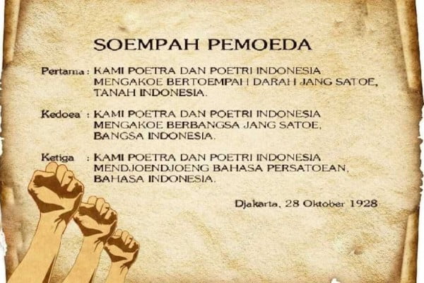 teks sumpah pemuda (istimewa)