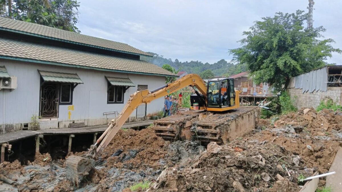 Proses normalisasi sungai mati di kelurahan Sempaja Selatan (Foto: Istimewa)