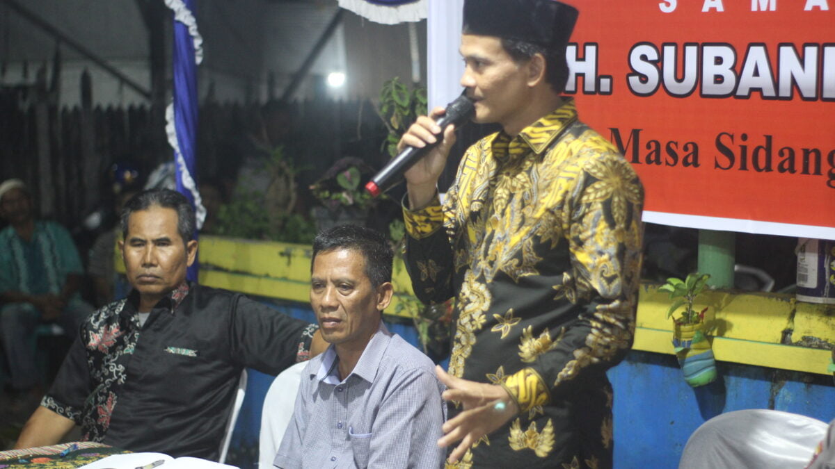 Wakil Ketua DPRD Kota Samarinda, Subandi saat mengisi Reses di jalan Cendana (Foto: Istimewa)