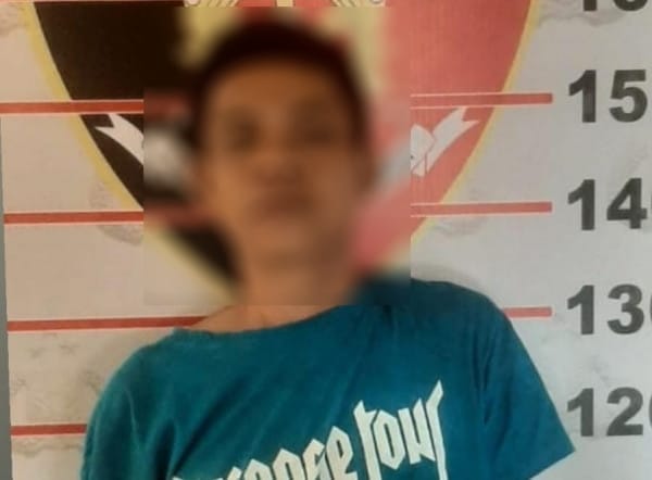TS pelaku pembobolan rumah warga, setelah diamankan pihak kepolisian (Foto: Istimewa)
