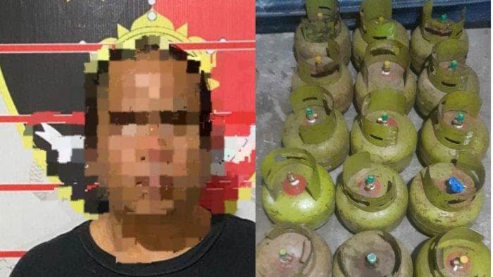 RB dan 15 tabung gas setelag diamankan pihak kepolisian (Foto: Istimewa)