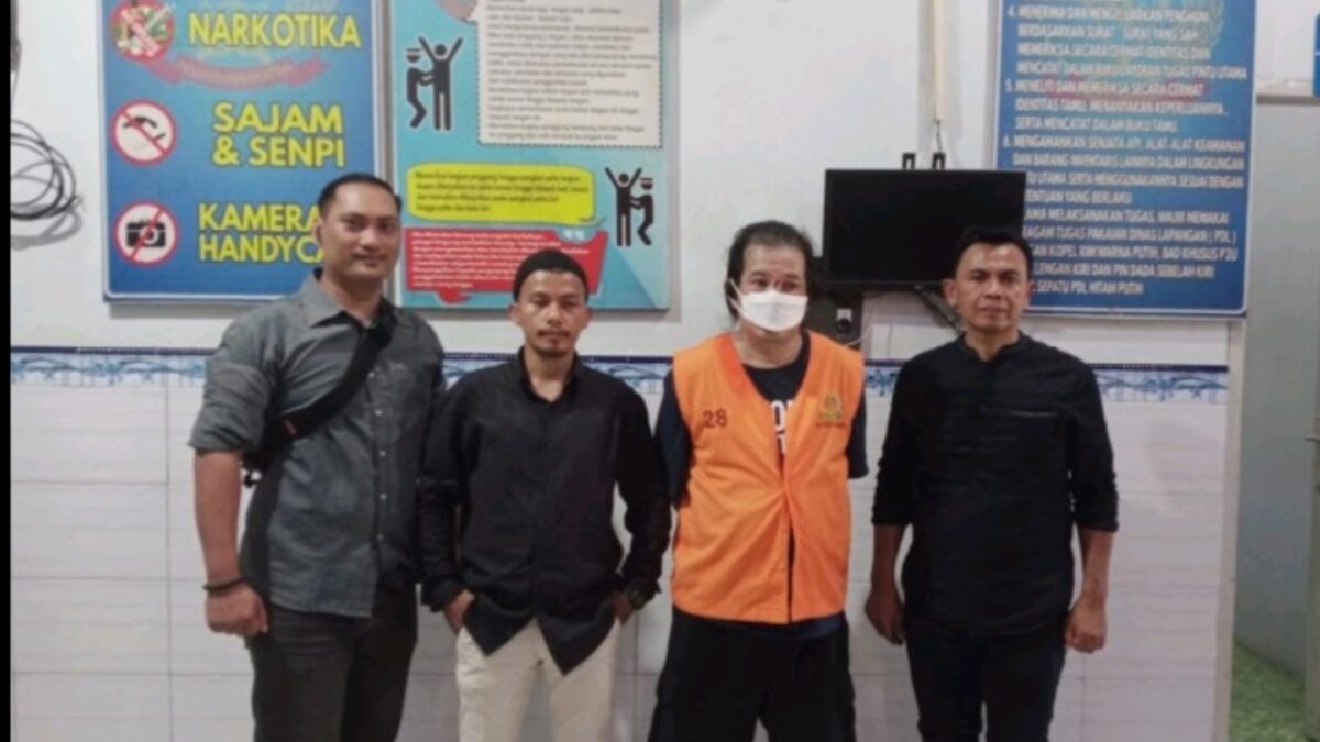 Heryanto alias Wicang setelah diamankan anggota Polresta Samarinda (Foto: Istimewa)