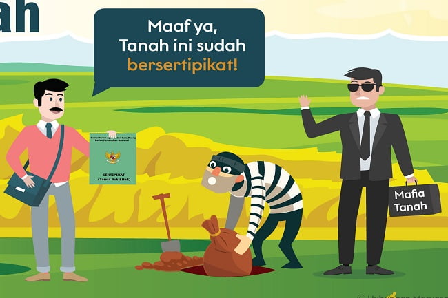 Ilustrasi Mafia Tanah (foto: Google)