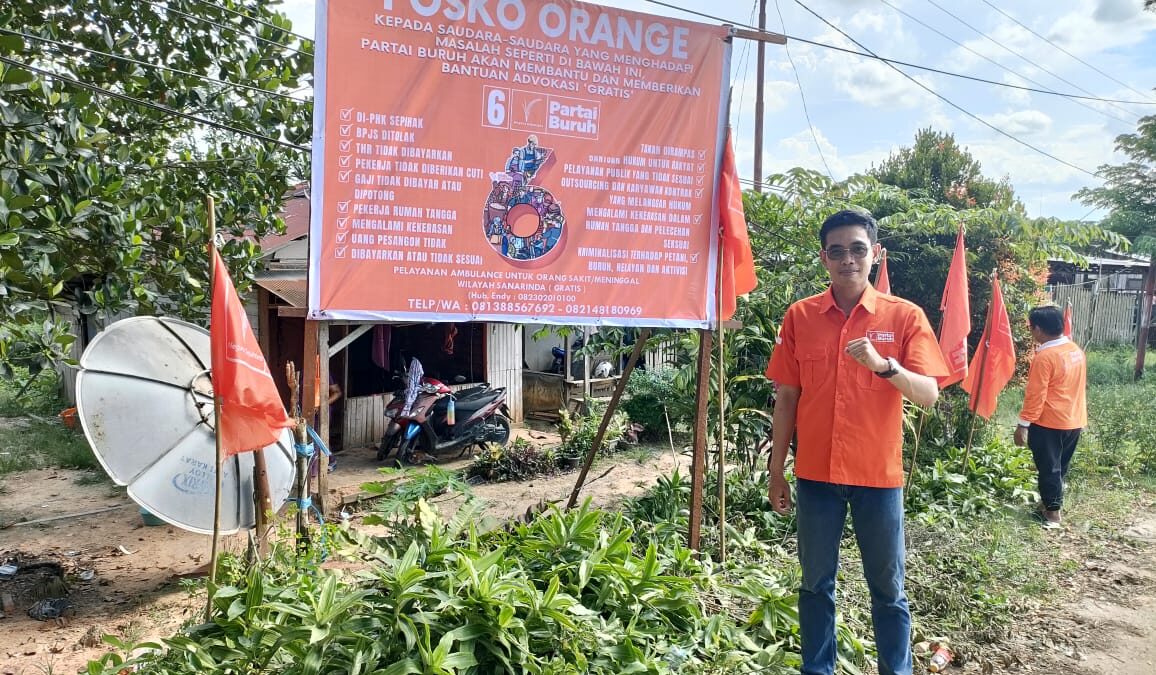 Posko Orange yang berada di jalan poros Samarinda - Tenggarong (Foto: Istimewa)