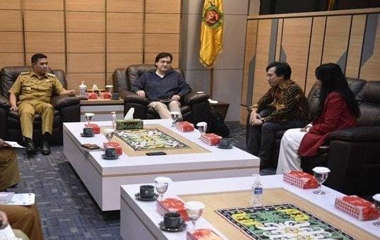 Wali Kota Samarinda, Andi Harun menerima kunjungan dari CRIC (Foto: Klausa)