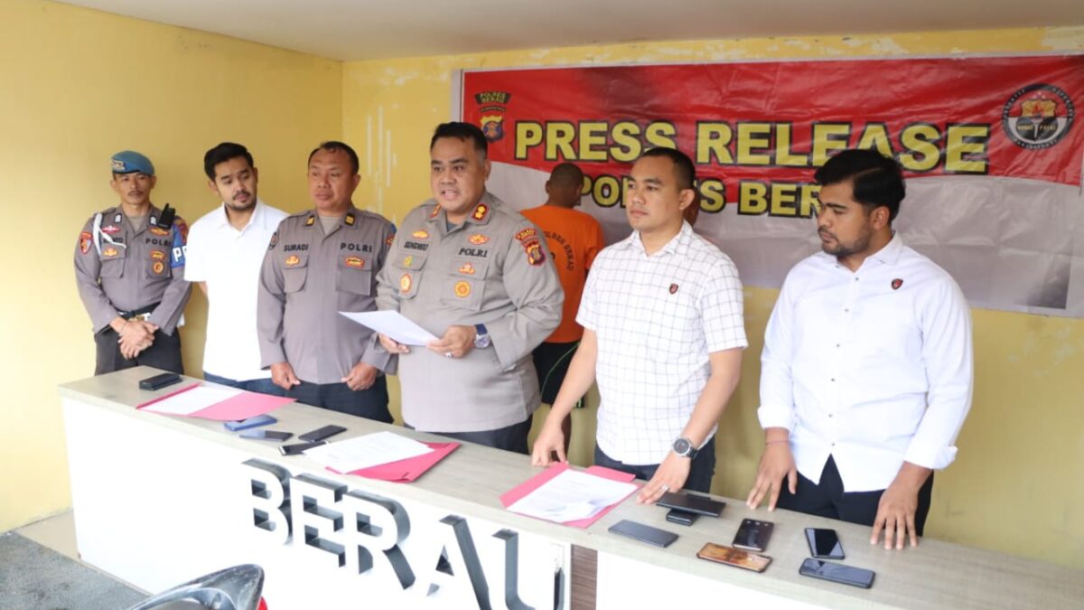 Polres Berau menerangkan kronologi pencurian yang dilakukan S (Foto: Istimewa)