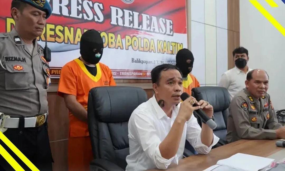 Oknum polisi berinisial RZ (47) ditangkap tim Direktorat Reserse Narkoba Polda Kaltim karena diduga memasok sabu ke Bandar narkoba di Gunung Bugis Balikpapan Barat. (Foto : Polda Kaltim)