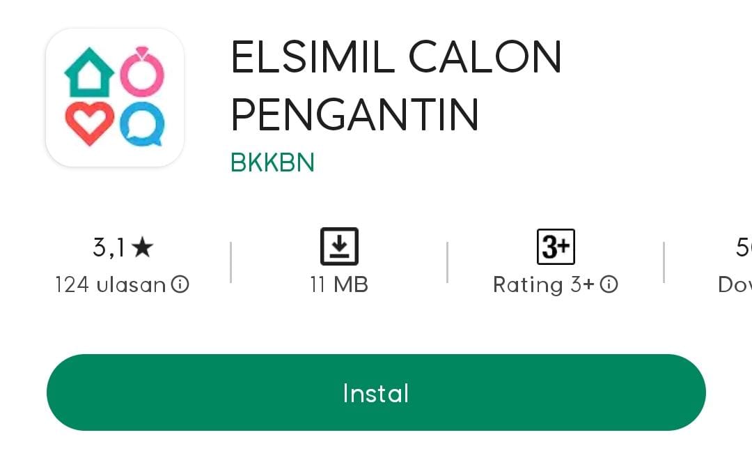 ELSIMIL, aplikasi berbasis android yang dapat membantu mencegah pertumbuhan stunting (foto: google play store)