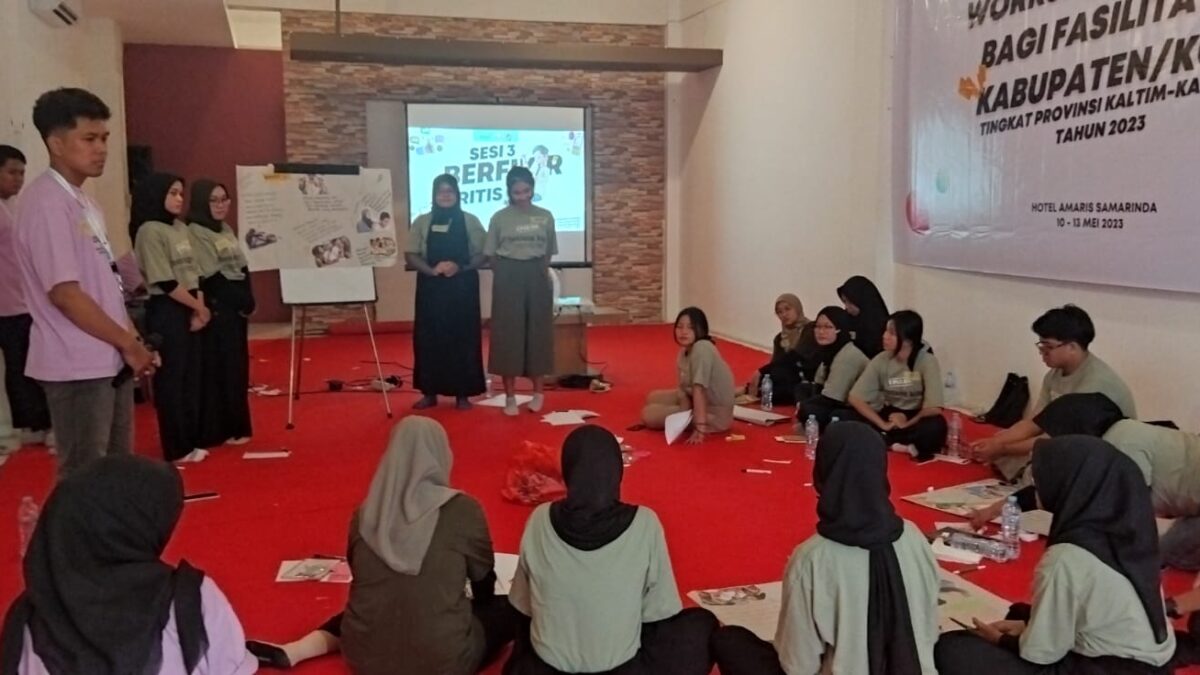 Suasana workshop life skill bagi fasilitator tingkat kabupaten/kota di hotel Amaris Samarinda (foto: Istimewa)