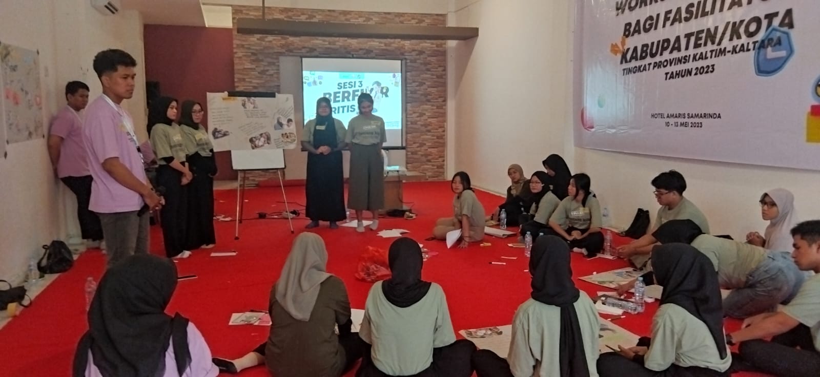 Suasana workshop life skill bagi fasilitator tingkat kabupaten/kota di hotel Amaris Samarinda (foto: Istimewa)
