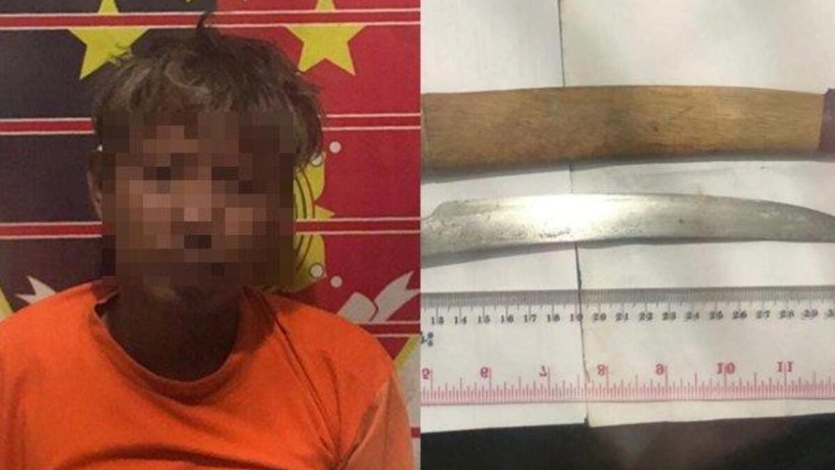 Pelaku berhasil diamankan pihak kepolisian beserta barang buktinya (Foto: Istimewa)