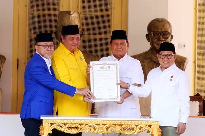 Deklarasi dukungan Golkar dan PAN atas Prabowo Subianto (Foto: Google)