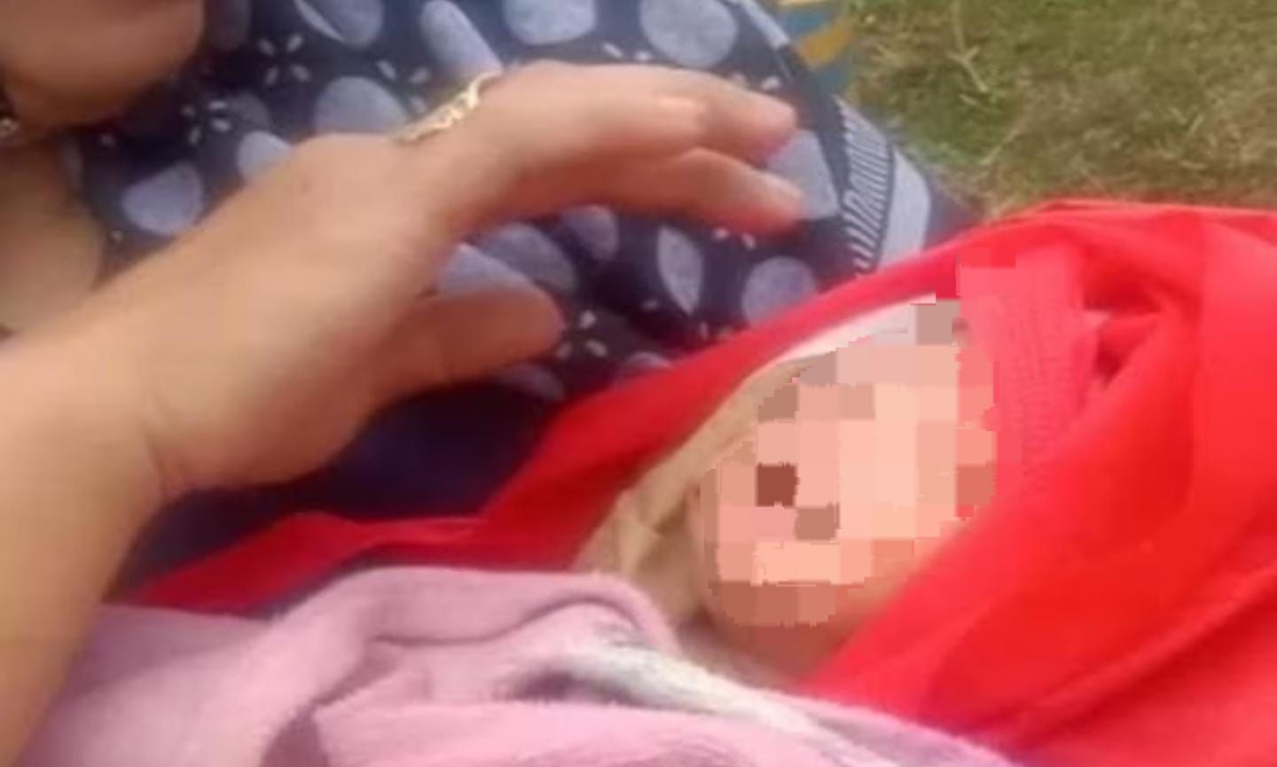 Bayi perempuan yang ditemukan warga di pos ronda jalan Klamono 3, Balikpapan Utara (Foto: Istimewa)