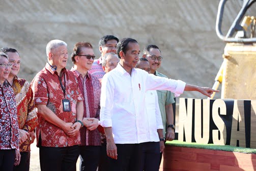 Presiden RI Joko Widodo saat berada di kawan IKN (Foto: Istimewa)