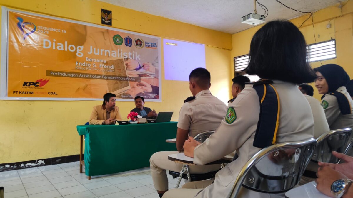 Suasana Dialog Jurnalistik yang diadakan oleh Mahasiswa PIN Unmul (Foto: Istimewa)