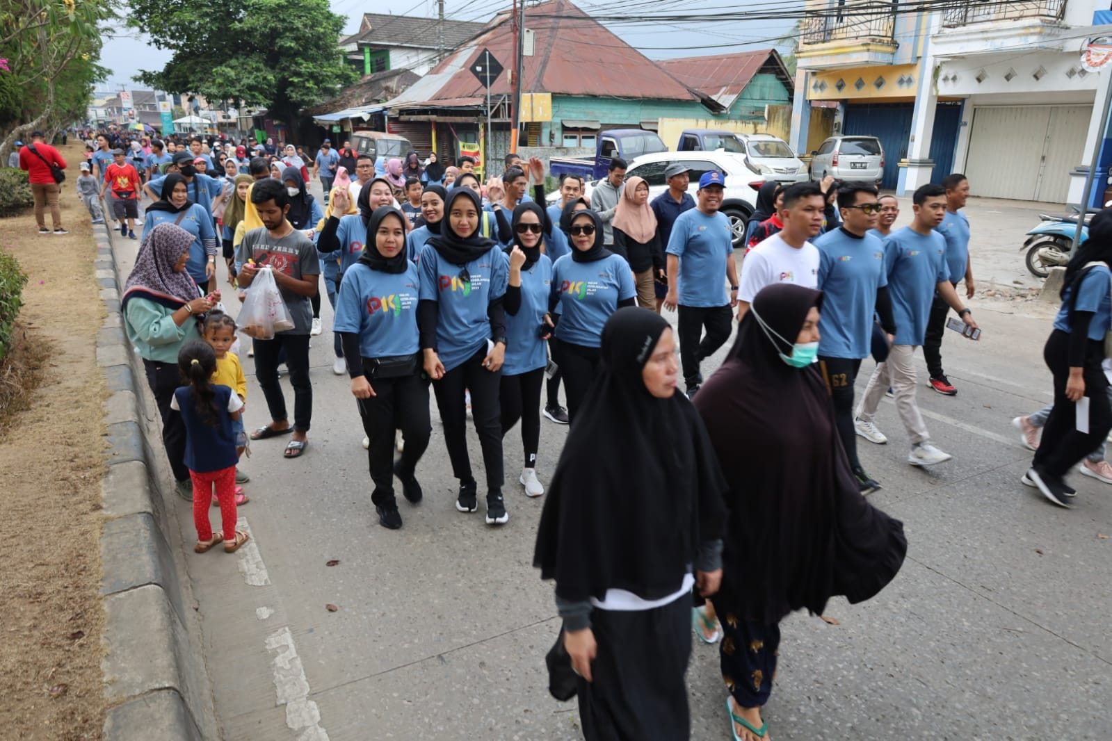 Suasana jalan santi pada Pekan Keselamatan Jalan 2023 (Foto: Dy/Klausa)