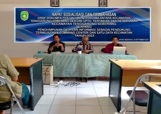 Suasana rapat sosialisasi dan pembahasan draf perjanjian kerja sama dengan beberapa UPTD (Foto: Istimewa)
