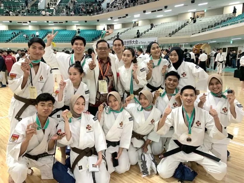Atlet kempo Kaltim berhasil membawa pulang 2 emas dari kejuaraan dunia 2023 Worl Taikai (Foto: Istimewa)