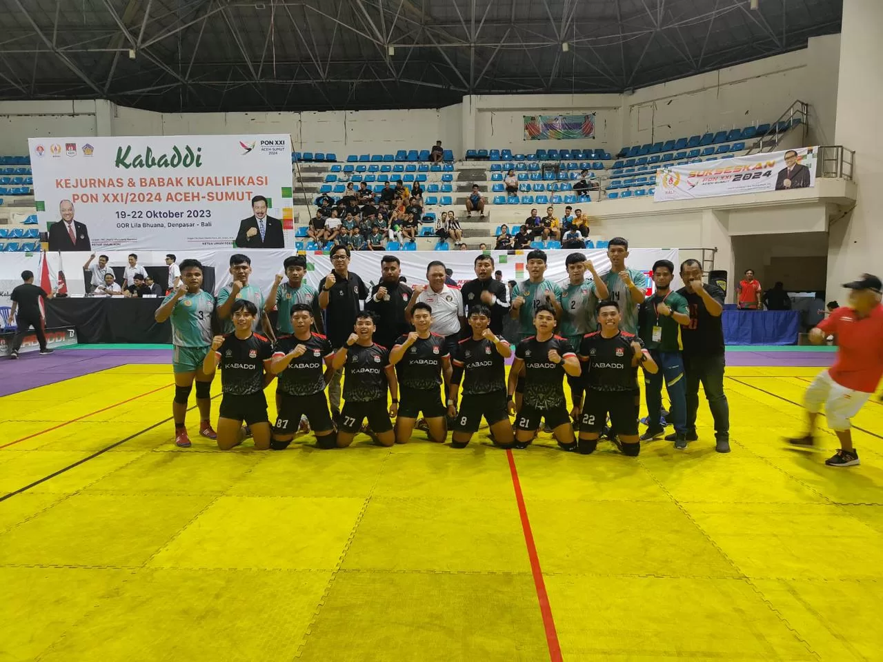 Atlet Kabaddi Kaltim berhasil membawa tiket PON XXI di Aceh, Sumut (Foto: Fia/Klausa)