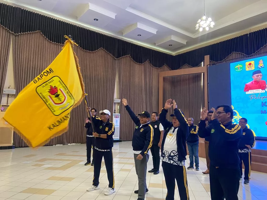 Pelepasan para atlet yang akan berlaga di POMNAS XVIII di Kalsel (Foto: Fia/Klausa)