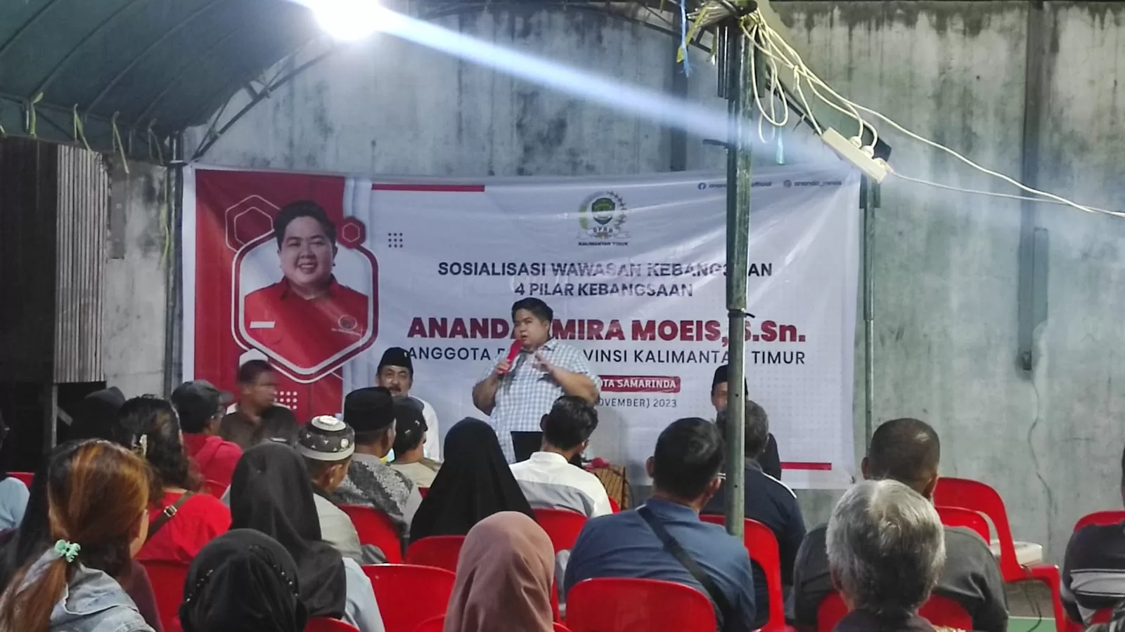 Suasana sosialisasi wawasan kebangsaan yang digelar Anggota Komisi IV DPRD Kaltim, Ananda Emira Moeis (Foto: Apr/Klausa)