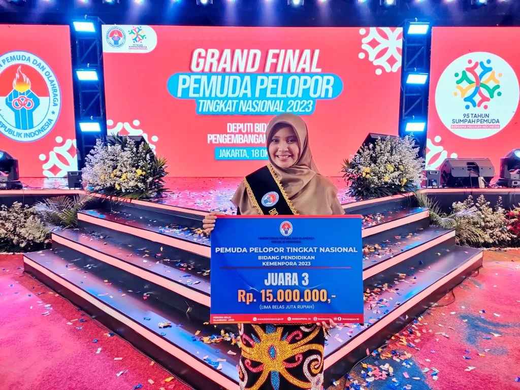 Yuni Handayani berhasil meraih juara 3 dalam Pemilihan Pemuda Pelopor Tingkat Nasional 2023 (Foto: Istimewa)