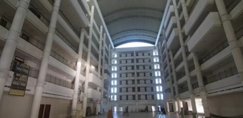 Hotel atlet yang berada di kawasan GOR Kadrie Oening Samarinda (Foto: Fia/Klausa)