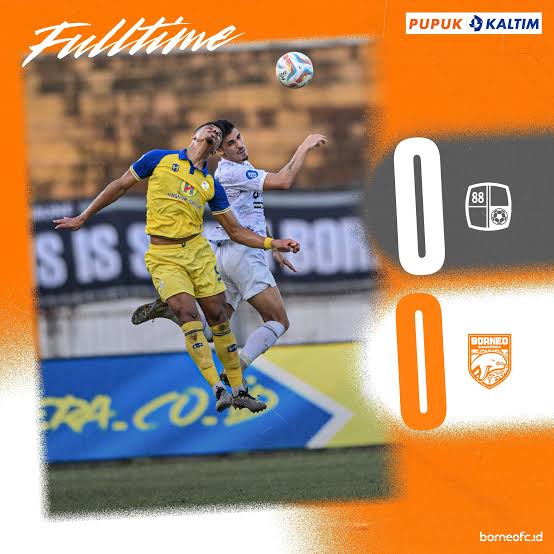 Hasil akhir Barito Putera vs Borneo FC (Foto: @borneofc.id)