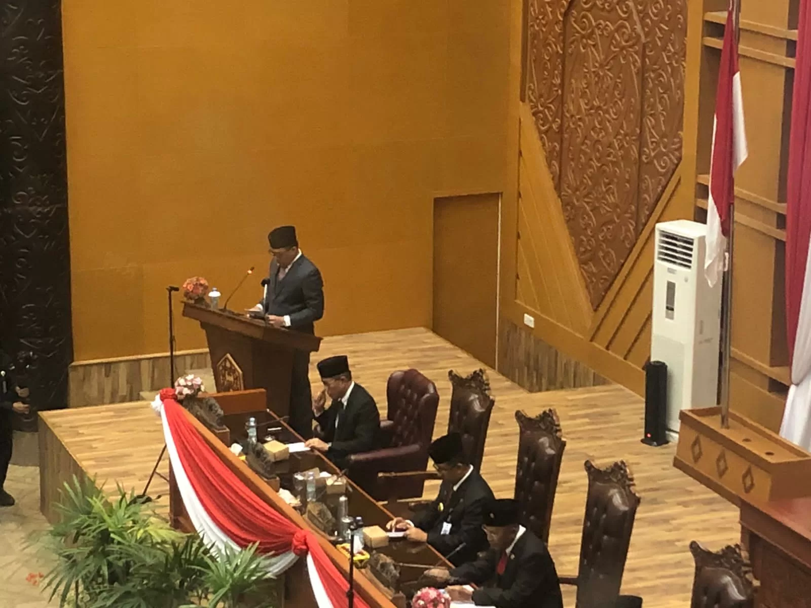 Suasana rapat paripurna di gedung DPRD Kota Samarinda (22/01/24). (Foto: Yah/Klausa)