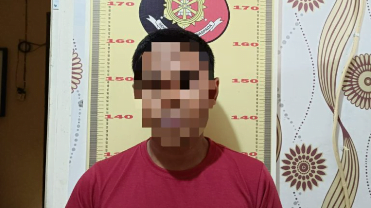 MN setelah diamankan pihak kepolisian (Foto: humas.polri.go.id)
