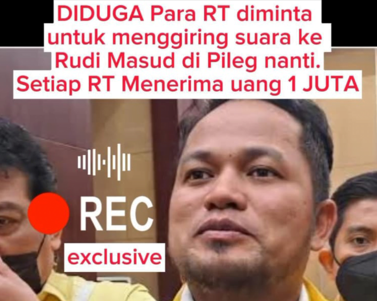 Potongan gambar yang viral terkait penggiringan suara oleh salah satu caleg (Foto: Istimewa)
