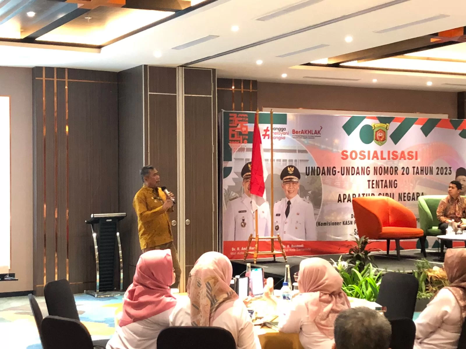 Suasana sosialisasi Undang-Undang nomor 20 tahun 2023 tentang Aparatur Sipil Negara (ASN) (Foto: Yah/Klausa)