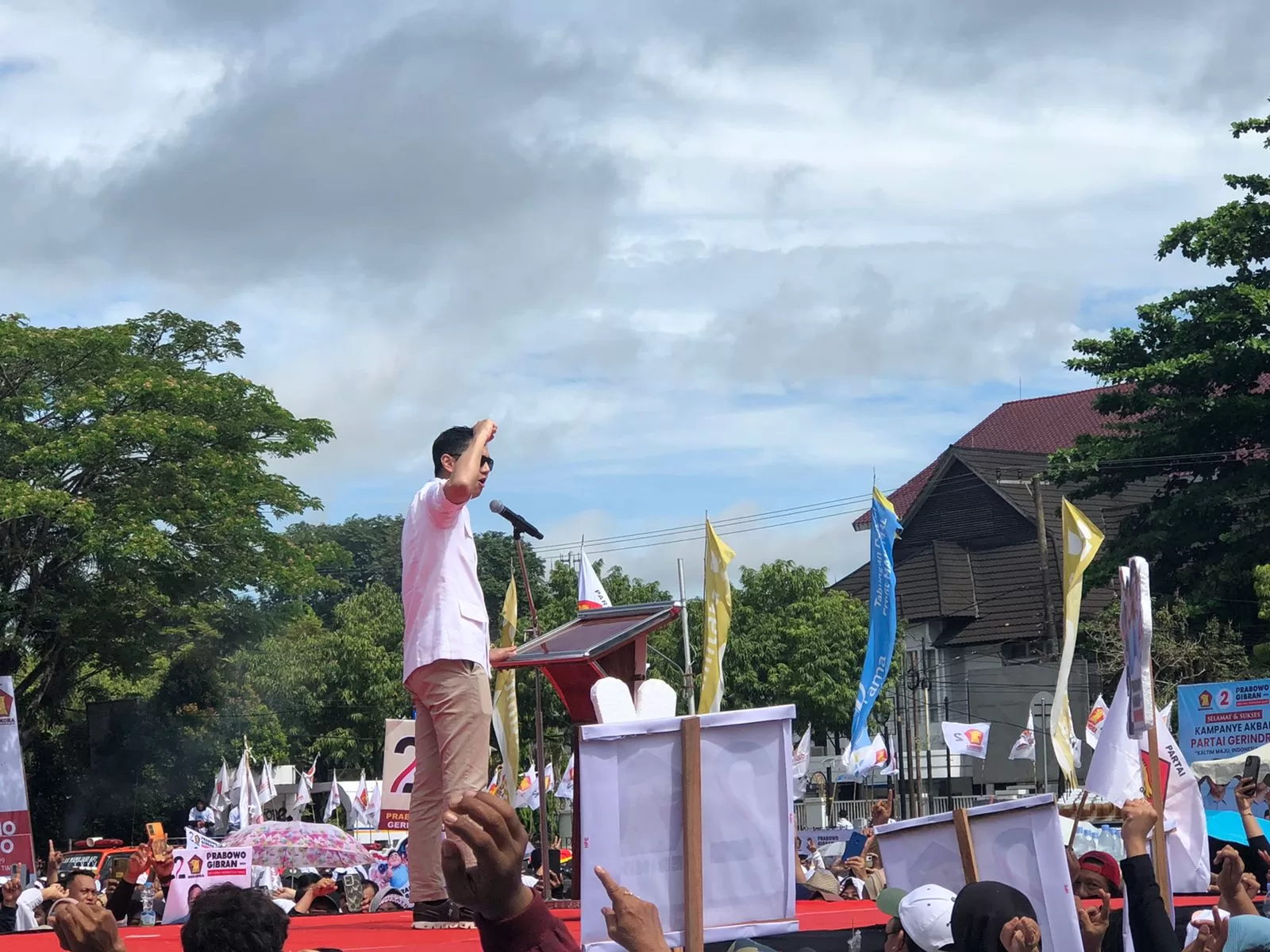 Suasana kampanye akbar partai Gerindra (Foto: Yah/Klausa)