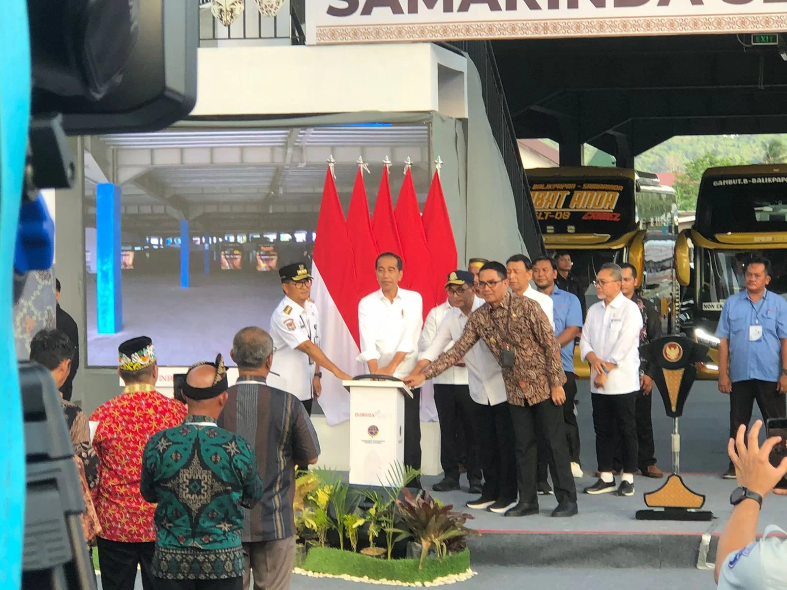Peresmian terminal bus Samarinda Seberang (Foto: Yah/Klausa)