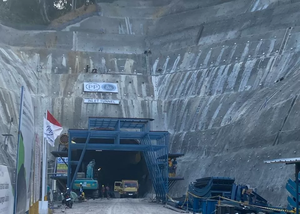 Progres pembangunan terowongan Selili (Foto: Yah/Klausa)