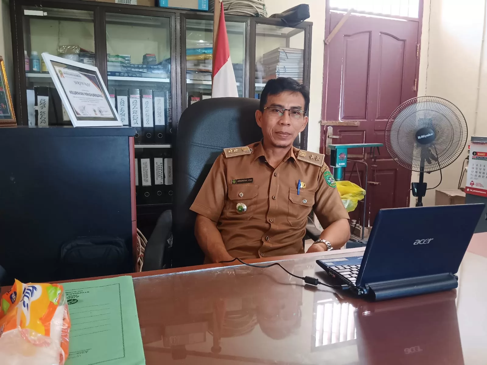 Lurah Mangkurawang, Ardiansyah (Foto: Klausa)
