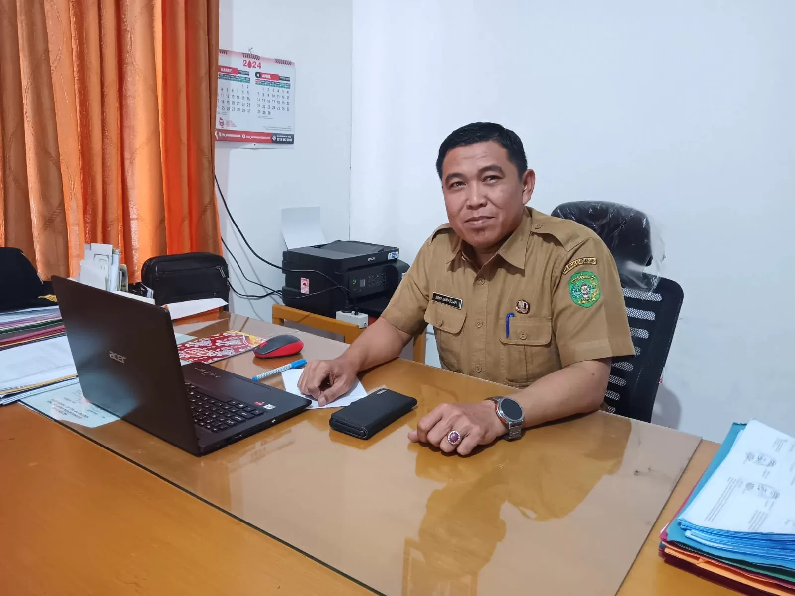 Lurah Loa Ipuh, Erri Suparjan (Foto: Klausa)