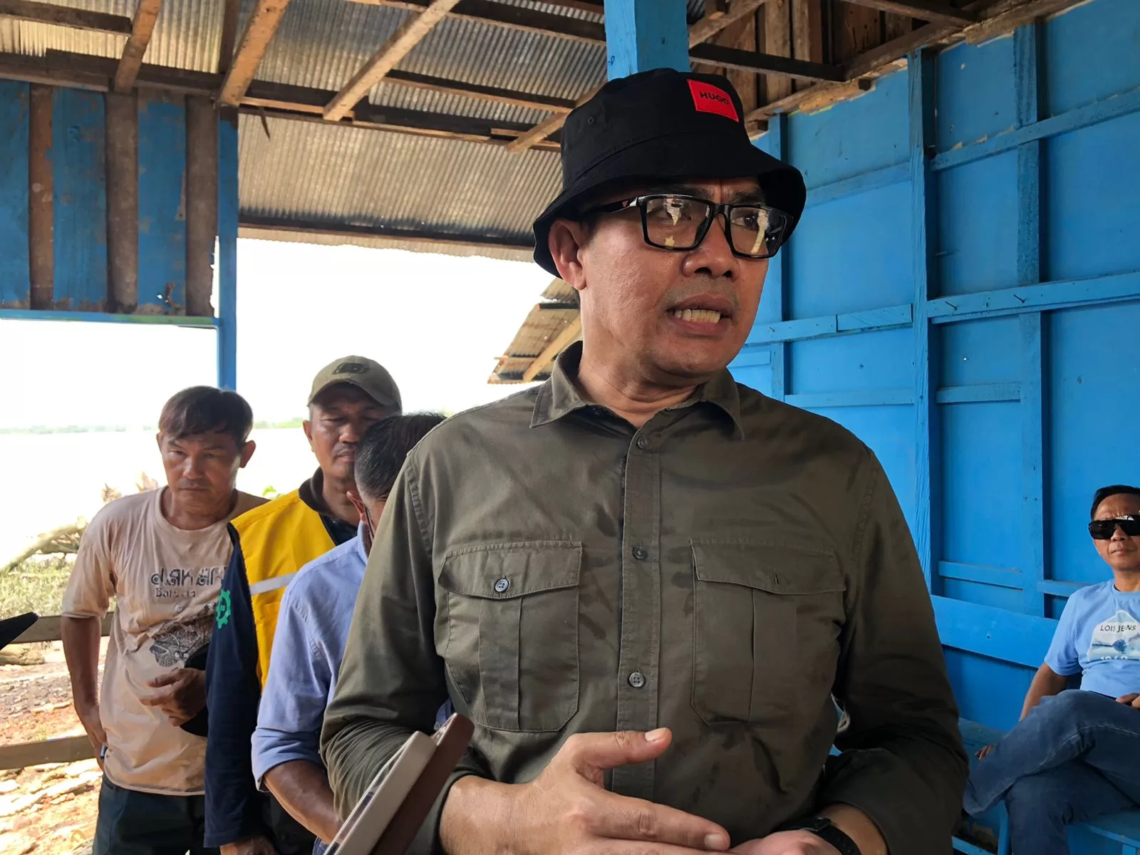 Wali Kota Samarinda, Andi Harun, Tinjau 2 Lokasi Lahan Pembangunan Pelabuhan Baru di Palaran, Samarinda (Foto: Yah/Klausa)